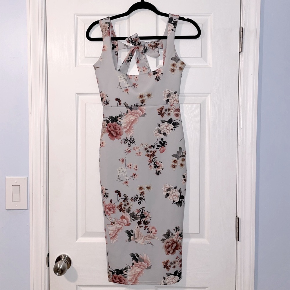 PrettyLittleThing Stretch Midi Dress Size 6